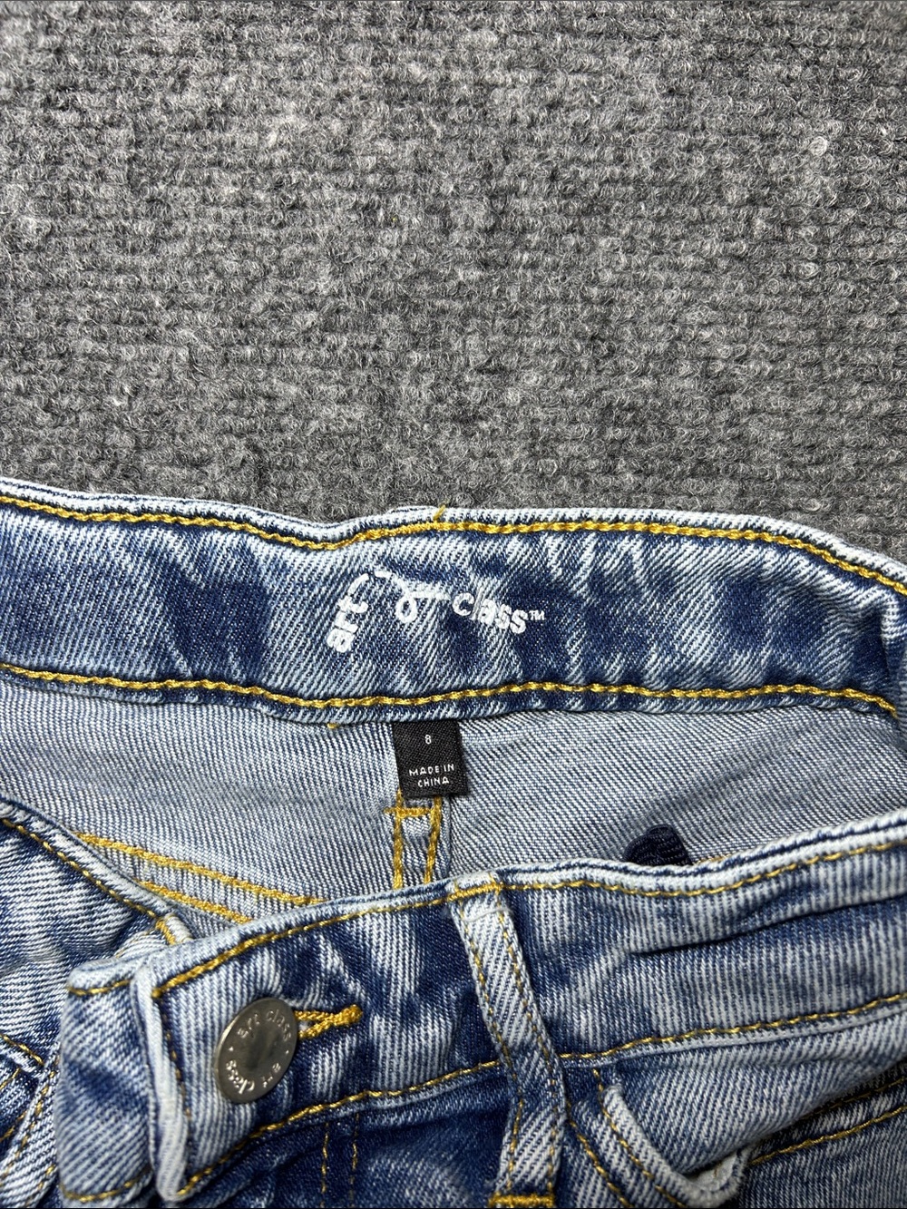 art class Light Blue Distressed Jeans Girl’s Size 8 - Picture 2 of 16